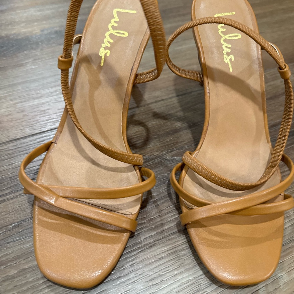 Lulu's Brown Strappy Heels